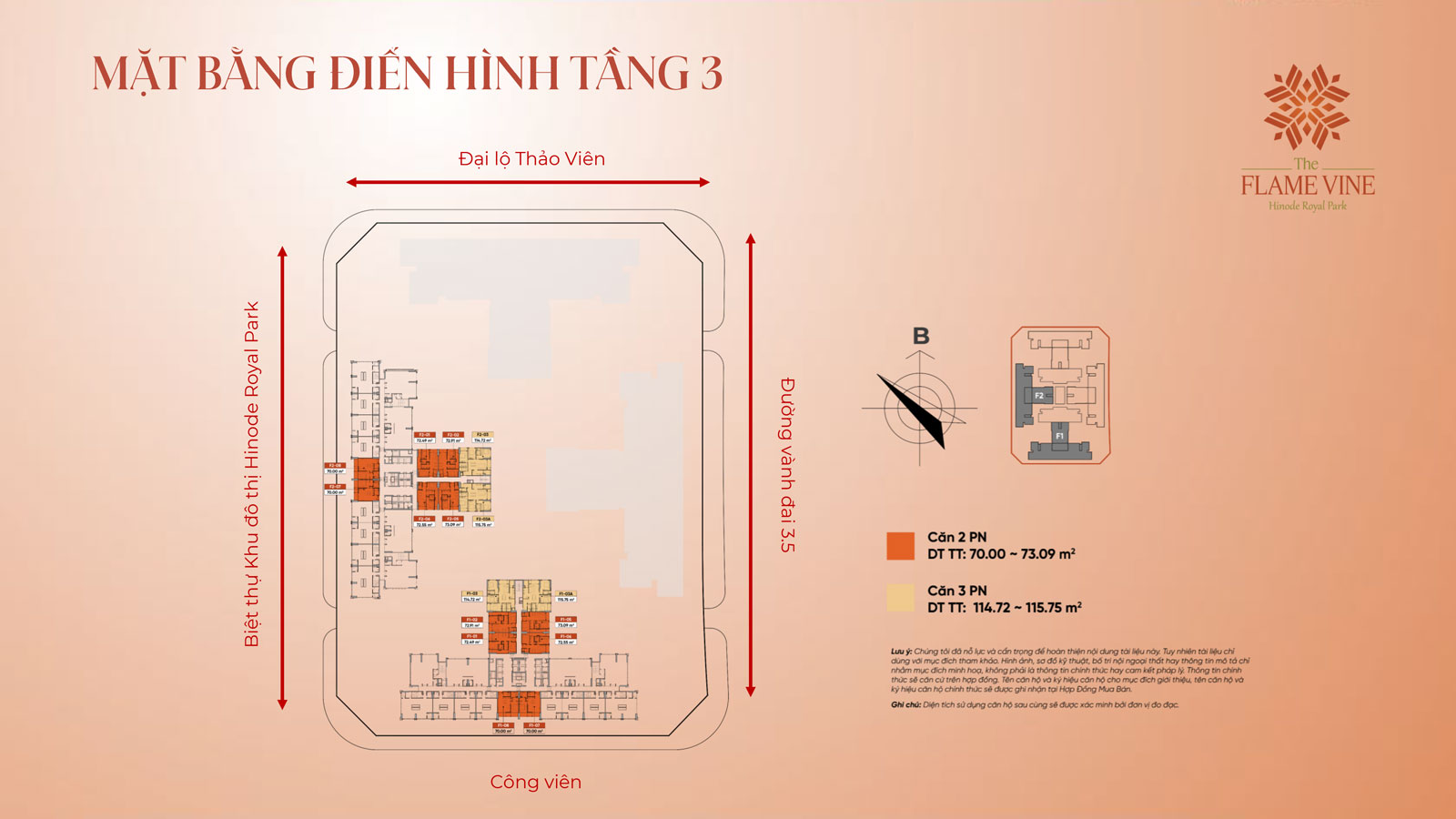 Mặt bằng dự án The Flame Vine